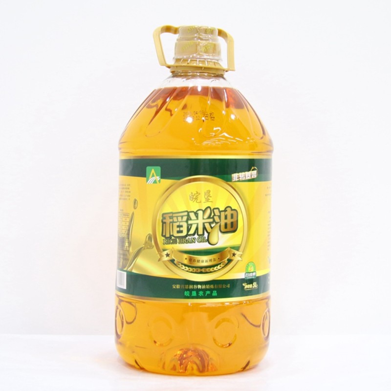 皖墾稻谷油5L/桶裝富含谷維素米糠油植物炒菜食用油家用
